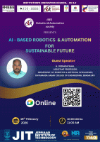 AI - BASED ROBOTICS & AUTOMATION FOR SUSTAINABLE FUTURE 2026 Webinar Poster
